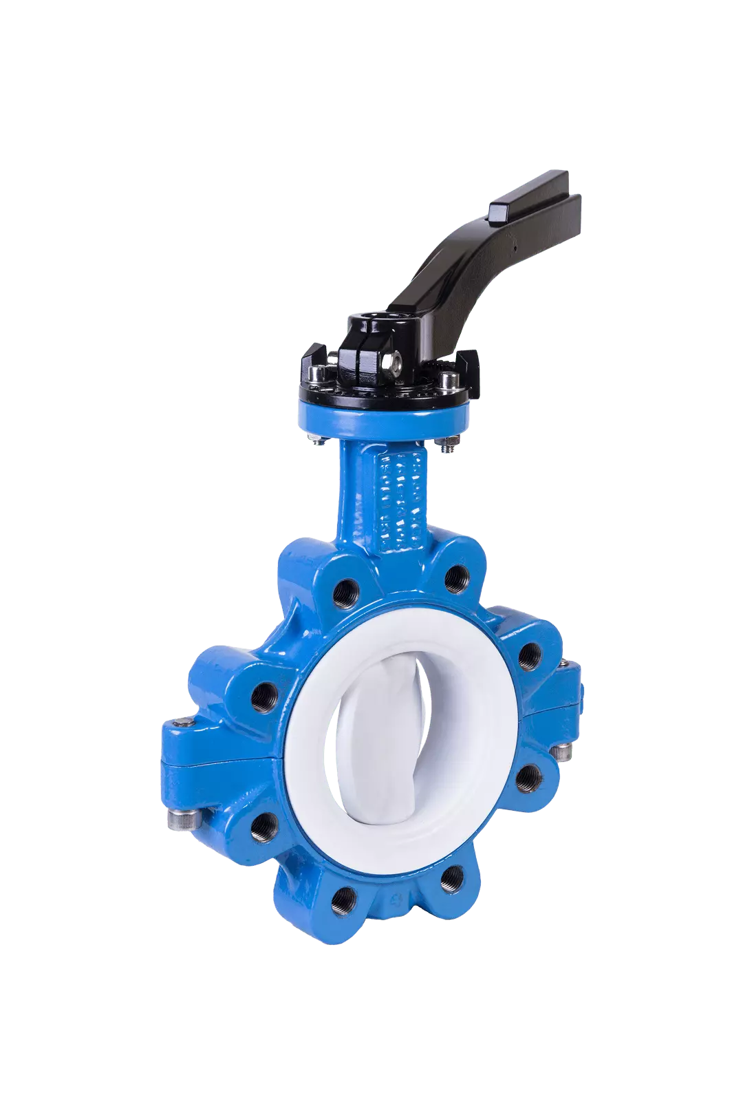 Футерованный фланцевый затвор с резьбовыми проушинами MV UBT4